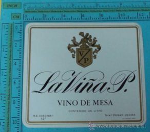 Etiquetas antiguas: ETIQUETA DE VINO / ALCOHOL. LA VIÑA VINO DE MESA.